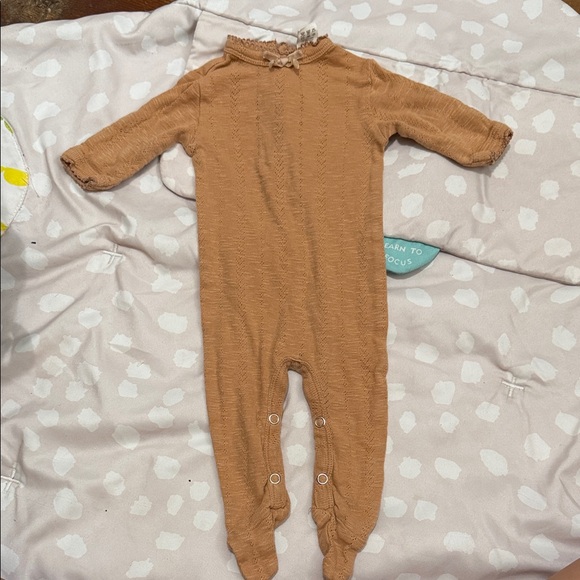Cozy Tan Kids One Piece footie - Picture 1 of 3